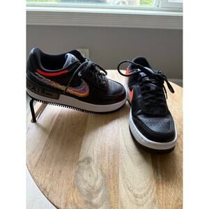 Nike AF1 Shadow SE Pixel Swoosh Noir Womens Black Shoe SIZE 6